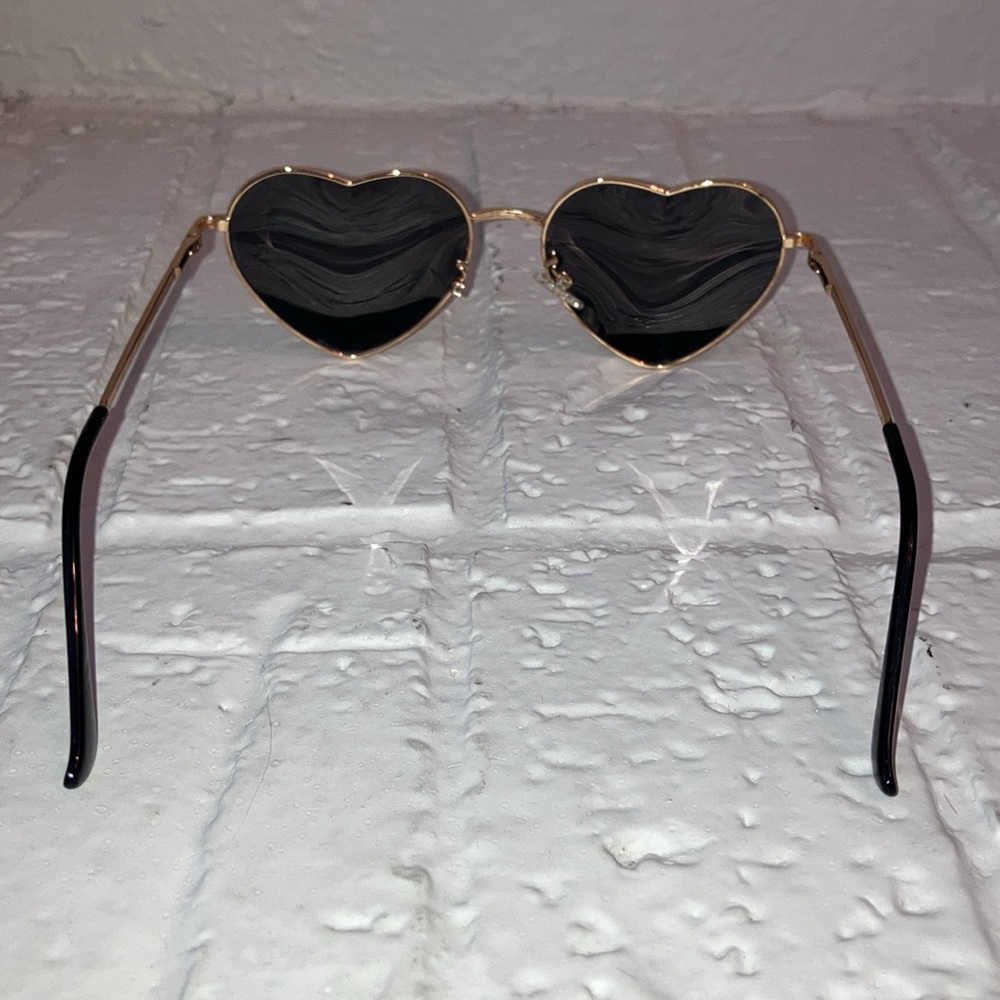 Heart-Shaped Gold Sunglasses
**DONATING IN APRIL** - Picture 4 of 10